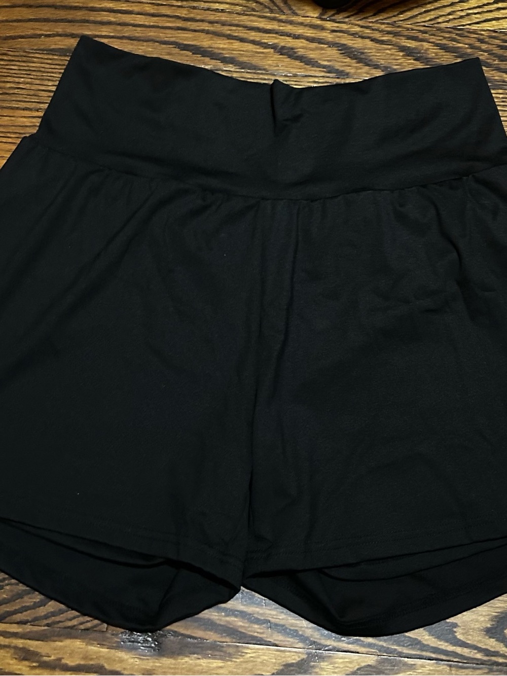 High-Waist Black Women’s Athletic Shorts